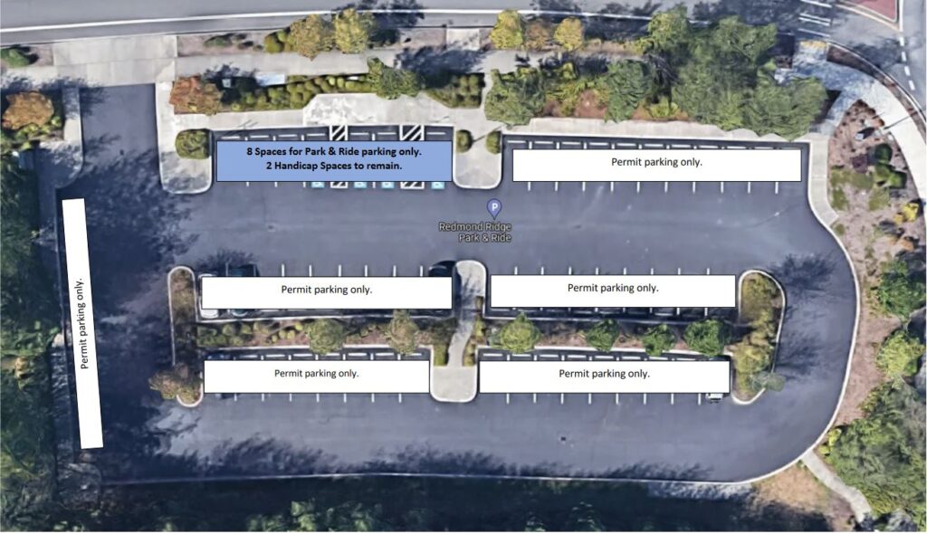 Reminder: Park & Ride Partially Leased in 2021 | Redmond Ridge ...