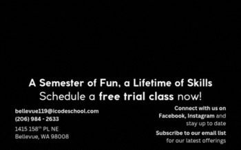 Image of iCode Bellevue for free trial classes.